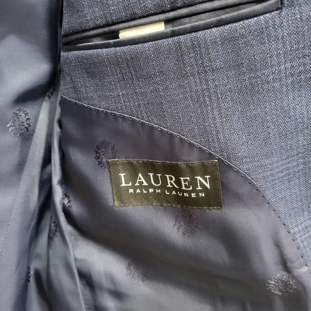NEW Lauren Ralph Lauren Plaid Ultraflex Blazer Mens 39S‎ Preppy Stretch Classic
